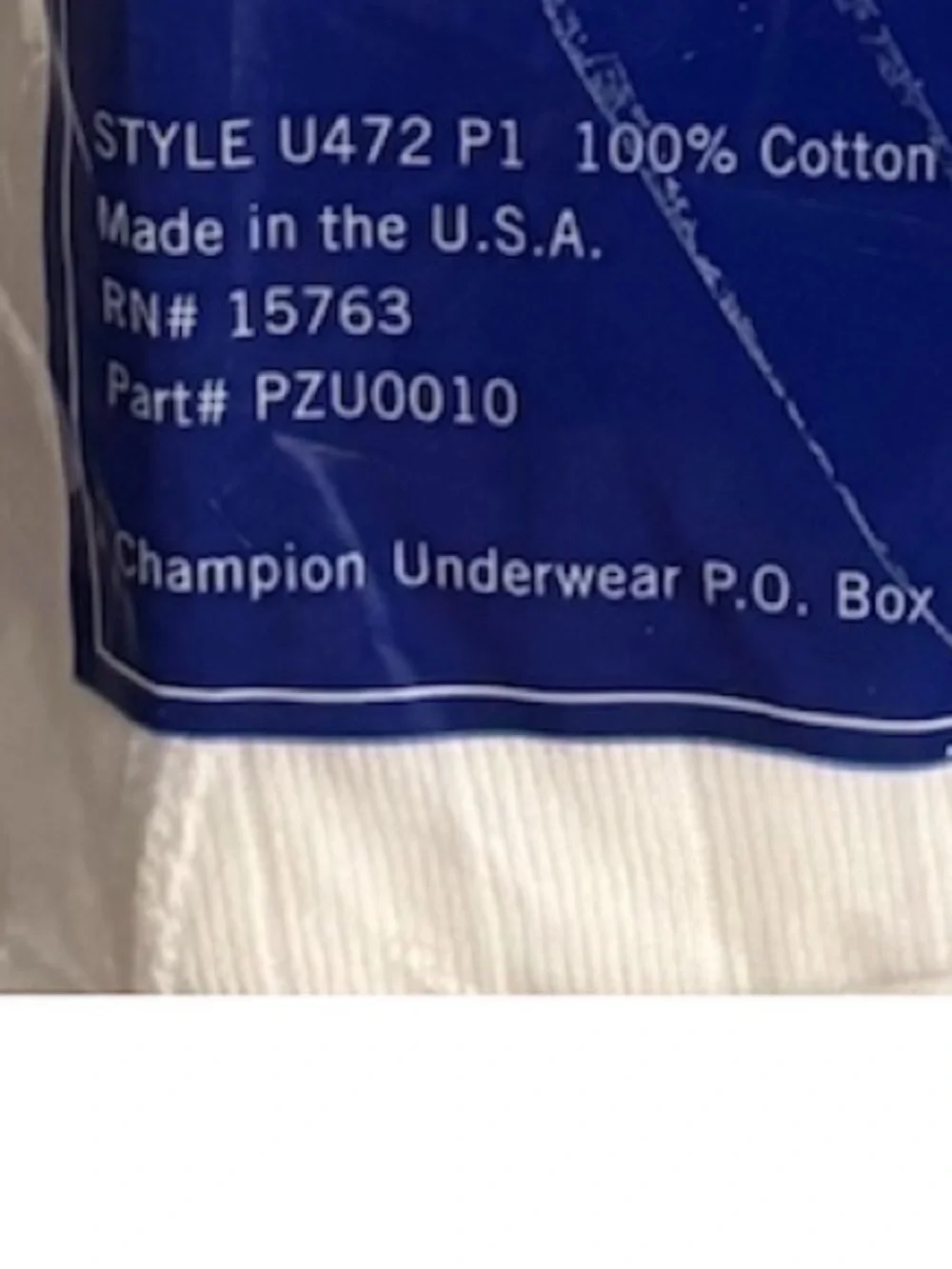 VTG 1997 Champion Boxer Briefs XL TALL White USA Made NOS Deadstock Rare 90s
